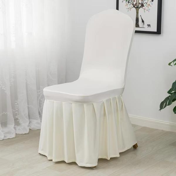 Customized Banquet Style Chair Covers Eco Friendly For Wedding Party