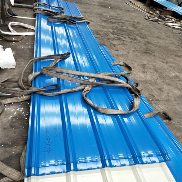gauge 24 blue color corrugated zinc aluminum roofing sheet 5500 x 840mm x 0.526mm