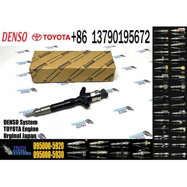 In Stock 095000-5920 23670-0L020 23670-09070 Fuel Injector Assembly for Hilux 3.0L D 1KD Diesel New Condition Engine Code 2KD