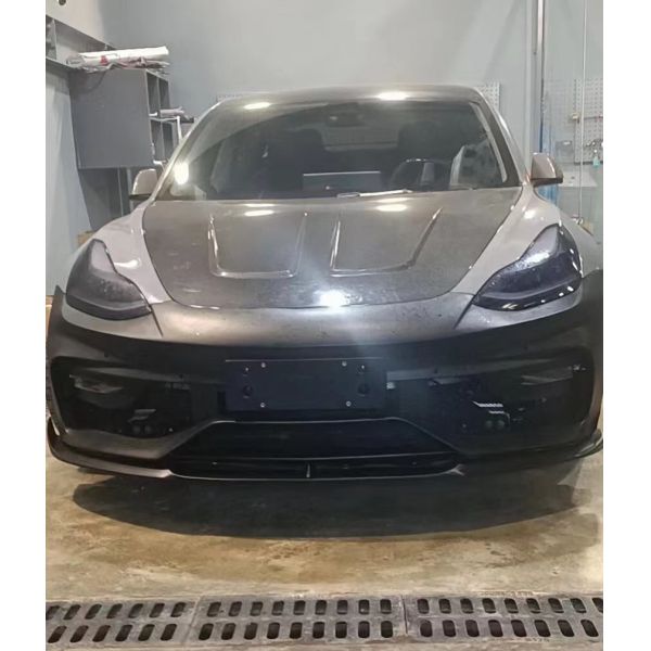 FPR 2019 Spoiler For Tesla Model 3 Body Kit 2022 ACP Style Front And Rear Bumper