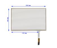 217 X 136.2mm 10.1 Inch Resistance Touch Screen With FPC Connection Response Time Of 10ms