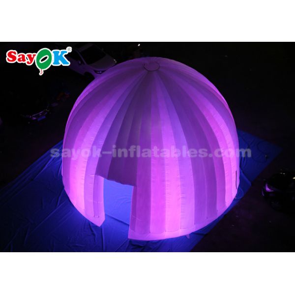 Inflatable Outdoor Tent 8 Meter LED Lighting Inflatable Air Dome Tent For Promotion Event