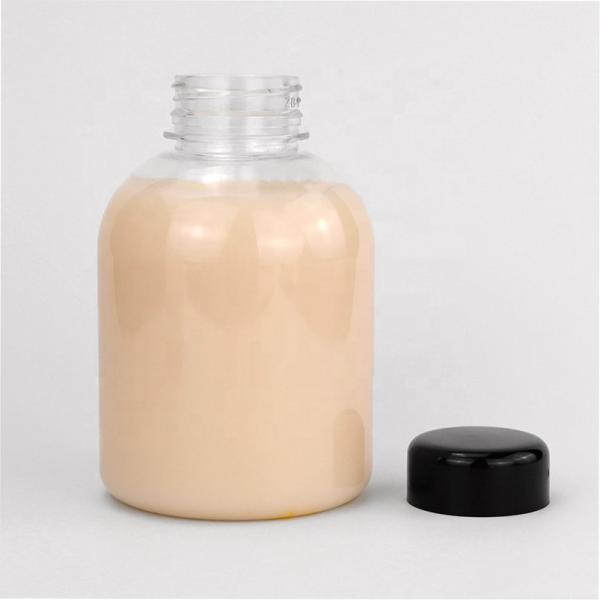 400ml Plastic Beverage Bottles PET Plastic Drink Bottles OEM Logo With Lid Caps