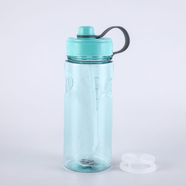TOUR Customized Logo Square Shaped Drink Bottle Frosted Leak-Proof Plastic Square Water Bottle
