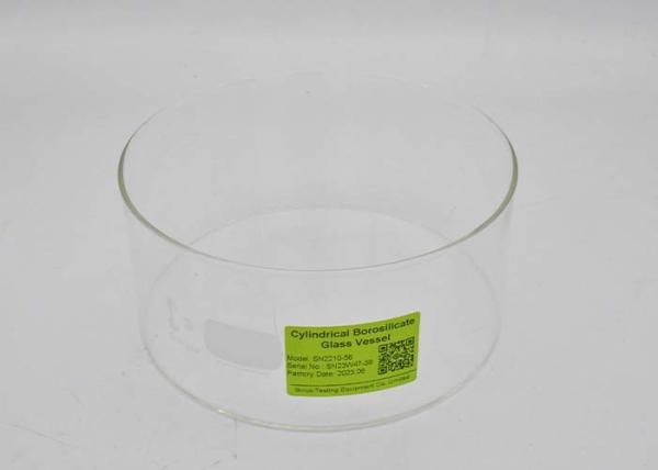 IEC 60335-2-25 Clause 3 Cylindrical Borosilicate Glass Vessel Diameter 190mm