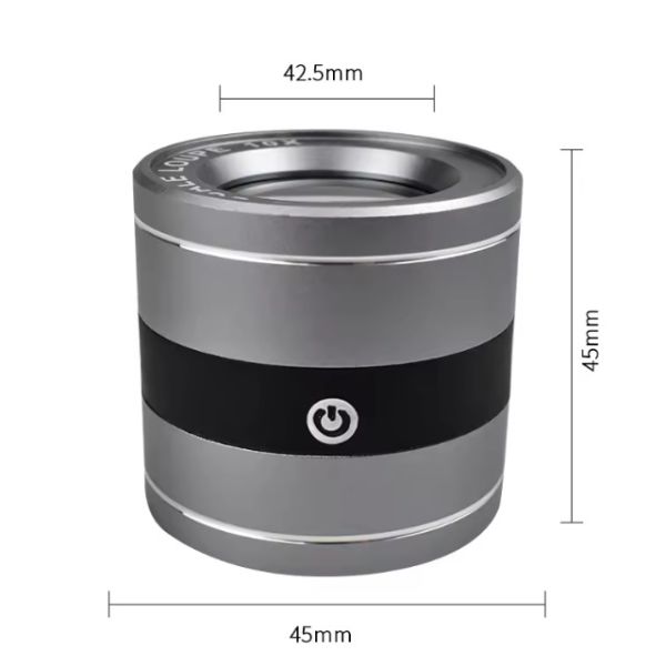 10X Magnification Jewelry Screen Magnifier with UV Anti-Counterfeiting and Graduated Scale for Precise Identification