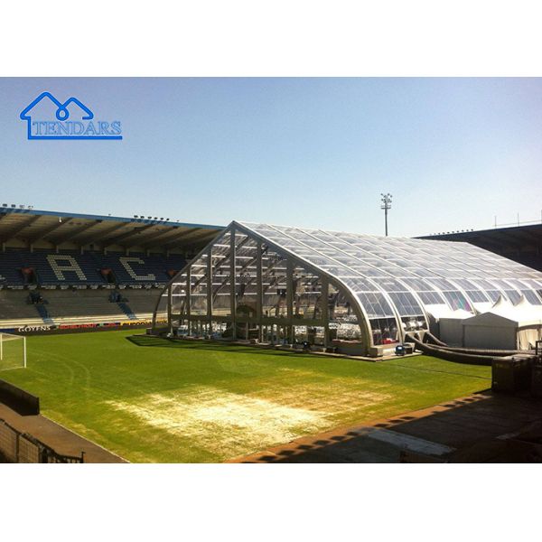 Luxury Clear Aluminum Pvc Party Clear Span Frame Curved Roof Tent For Wedding