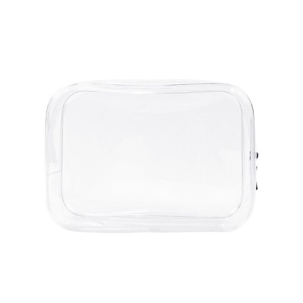 Pvc Zipper Toiletry Cosmetic Bag Custom Size Logo Clear Makeup Bag For Women Fashion Style