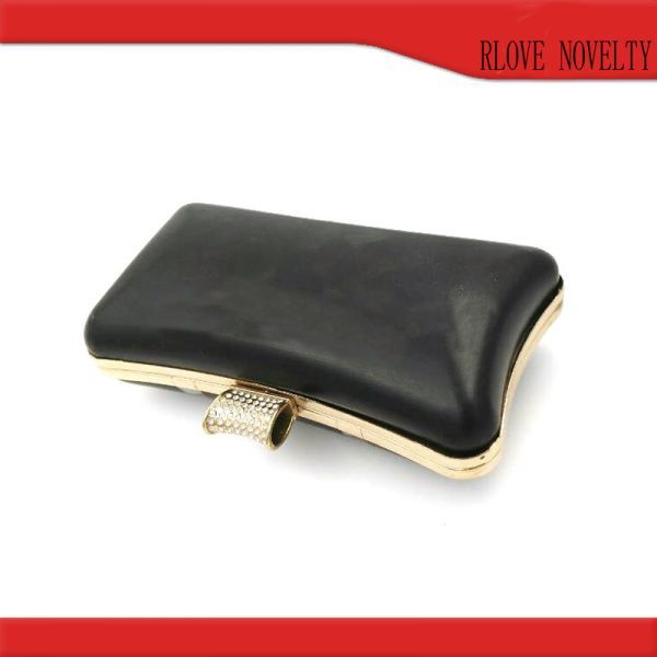 Good Quality 121*199 MM Gold Color Purse Box And Metal Frame Kiss Clasp