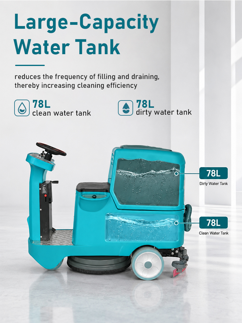 Factory Wholesale Floor Scrubber Tile Cleaning Machine Concrete Scrubber Floor Scrubber Drier for Warehouse