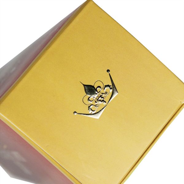 Gold Foil Gloss Lamination Cardboard Paper Gift Box For Wine