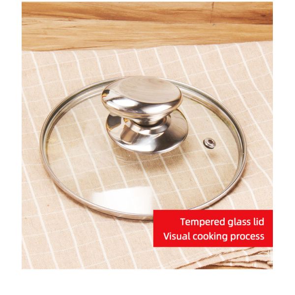 Custom Pots And Pans Pots Set Kitchen 12pcs Cooking Pots 3 Layer Bottom Ollas Stainless Steel Cookware Set