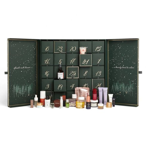 Paper Gift Christmas Calendar Box , Decoration Cosmetic Advent Calander Box