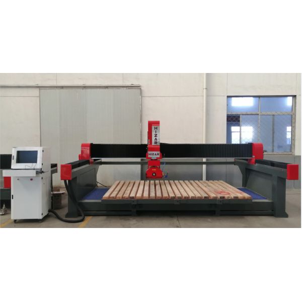 Blade Granite Stone Cutting Machine 5 Axis CNC Stone Cutting Machine 90deg