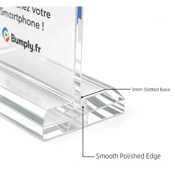 Premium Clear Acrylic NFC Business Card Custom Contactless Digital Feedback Stand NFC213 Chip Waterproof Google Business