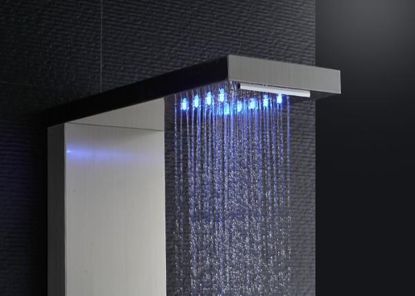 Top Grade 304 Stainless Steel Shower Panel , Shower Panel System With Rain Shower Head