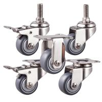roulettes d'acier inoxydable de la capacité TPR du diamètre 50kg de 50mm