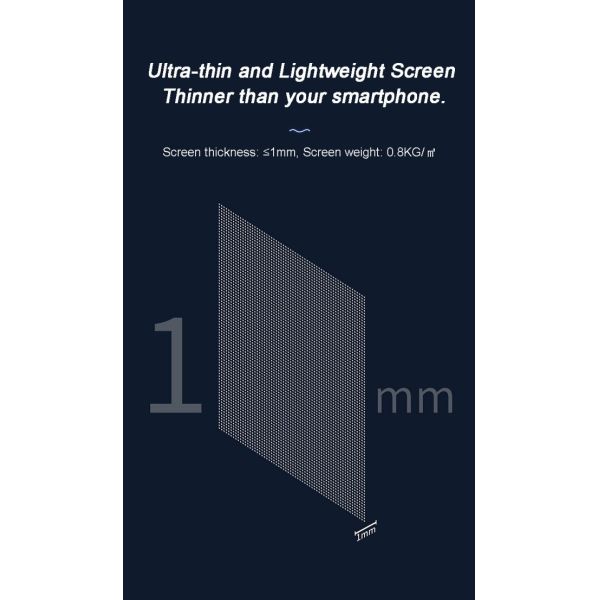 Pantalla LED adhesiva súper delgada para interiores, película LED, vidrio, flexible, transparente, pared de pantalla LED