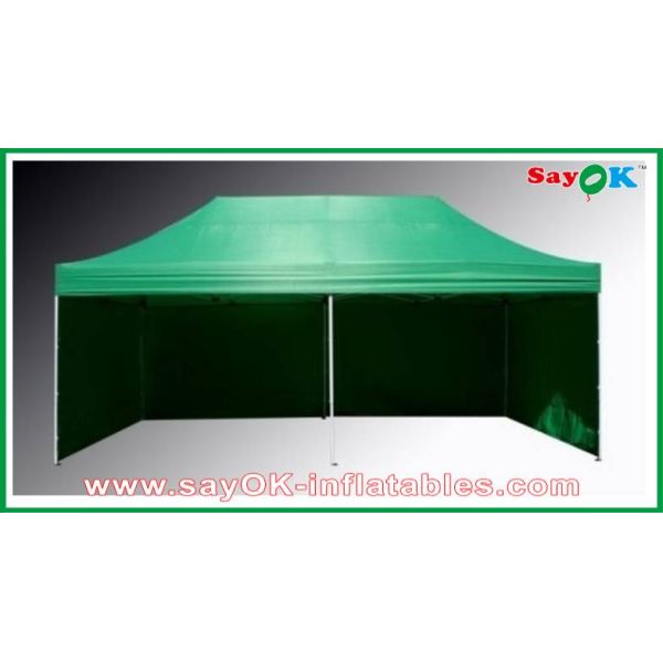L6m x W3m Gazebo Folding Tent Canopy Sun-resistant With 3 Sidewalls Iron Frames