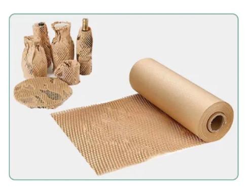 Biodegradable Honeycomb Folding Paper Packaging For Wrapping Cushion Roll