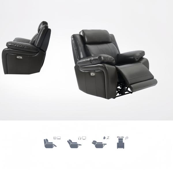 Single Seater American Style Sofas Reclinable Reclyner Electric Massage Leather Sofa