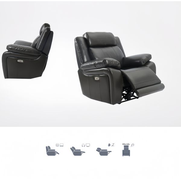Single Seater American Style Sofas Reclinable Reclyner Electric Massage Leather Sofa