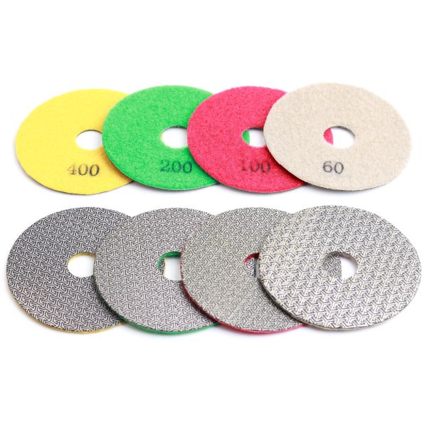 4 Inch 100mm Concrete Polishing Pads 4pcs / Set Fast Removal Tile Glass Stone Sanding Disk
