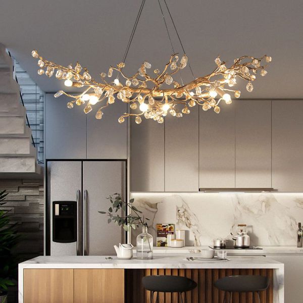 изготовленный на заказ цветок 2700K сформировать застекленную люстру для большого украшения свадьбы