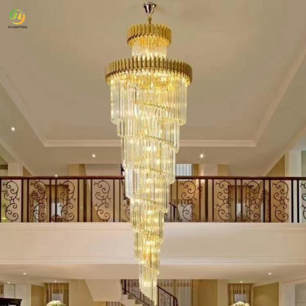 JYLIGHTING Duplex Building in the Building Crystal Chandelier European Style Luxury Atmosphere Living Room Villa Chandelier