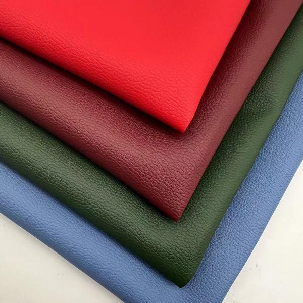 D90 Lychee Embossed Faux Leather Fabric 150CM Wide PVC Artificial Synthetic Leather for Sofa Bag Chair Car Foot Mat Furniture