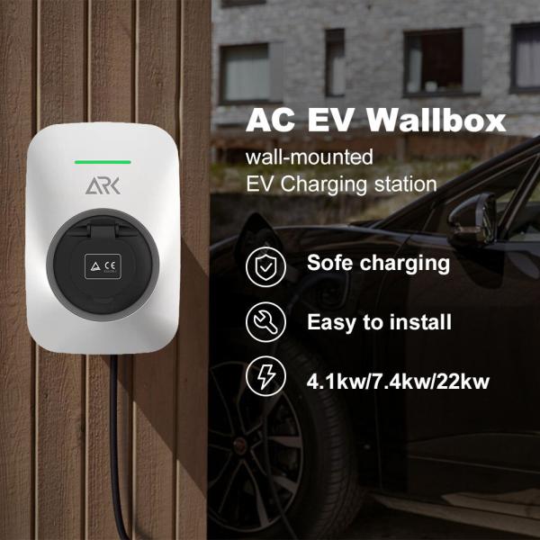 Wallbox Type 2 Type1 Plug EV Car Charger EV Charging Station 7kW 32A