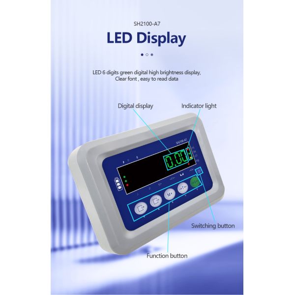 130mm*138mm*200mm SOHE A7 Meter Weighing Indicator for Accurate Weight Measurement