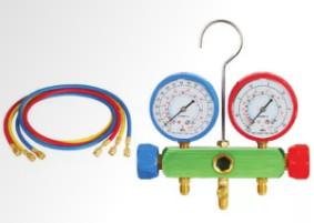 R134A plastic box stamping resistant gauge set. outer wire adjustable  2196 pipe pressure 600PSI-3000PSI