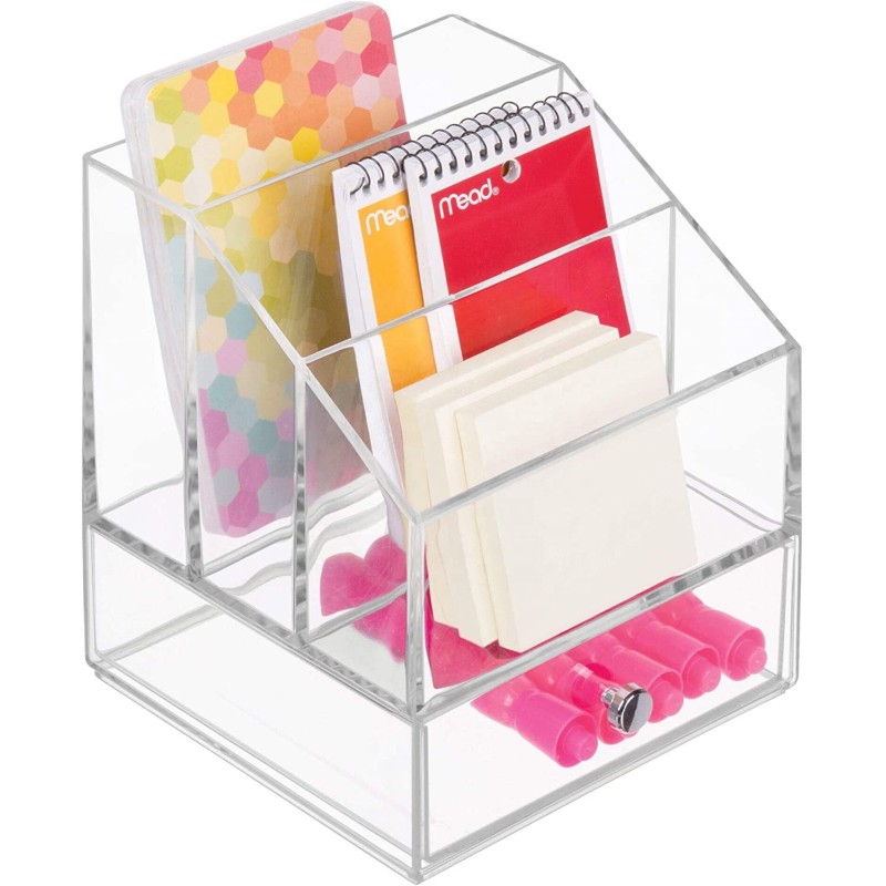 Custom Acrylic Storage Container Transparent Double Storage Drawer for Cosmetics Jewelry Organize Pack 5kg Magnetic Card Access
