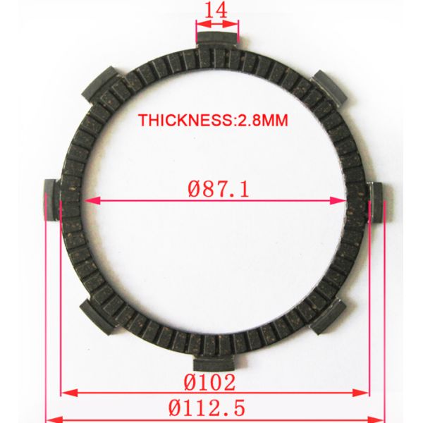 Low Noise Crypton 110 Libero 110 Clutch Disc Plate Round For Yamaha Motorcycle