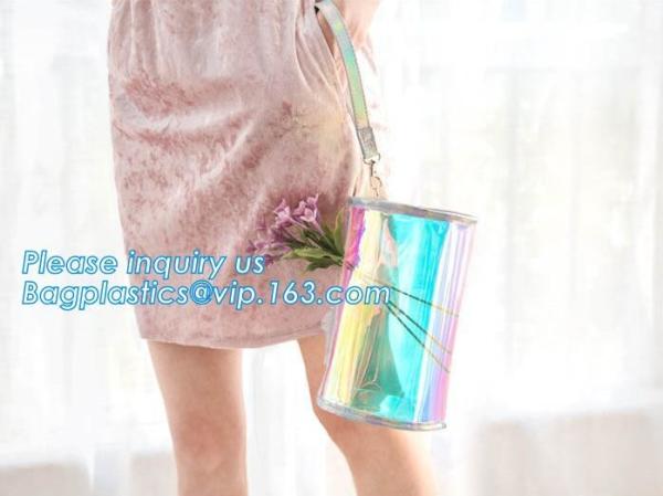 Matte surface packaging pvc poly bag, Purse PVC Handbag Chain Crossbody Bag, Satchel Women Handbag Designer Purse Bolsa