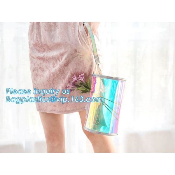 Matte surface packaging pvc poly bag, Purse PVC Handbag Chain Crossbody Bag, Satchel Women Handbag Designer Purse Bolsa