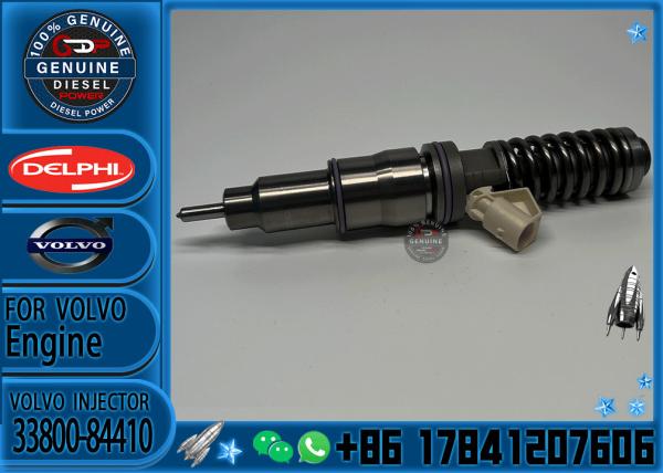 Inyector común 33800-84400 del carril 33800-84410 3380084400 BEBE4C09101 para el motor diesel del camión D6CB de Hyundai