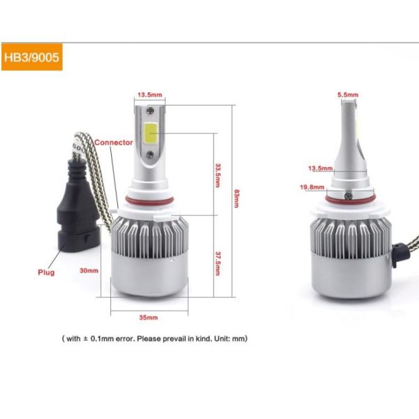 C6 36W 3800lm Car led headlight