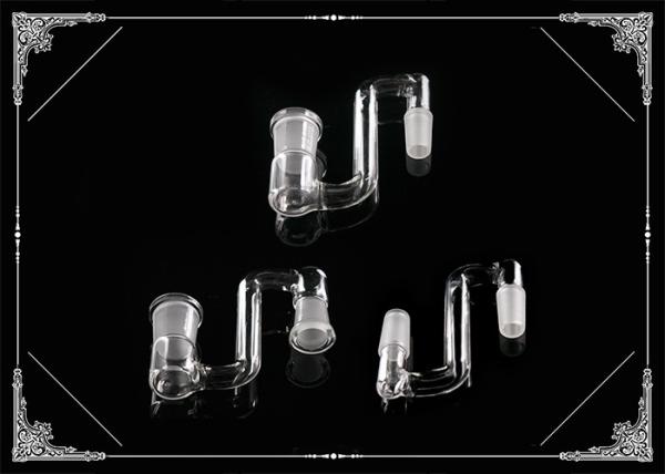 Clear Male To Female Bong Adapter Dropdown Glass Water Bongs Accessories