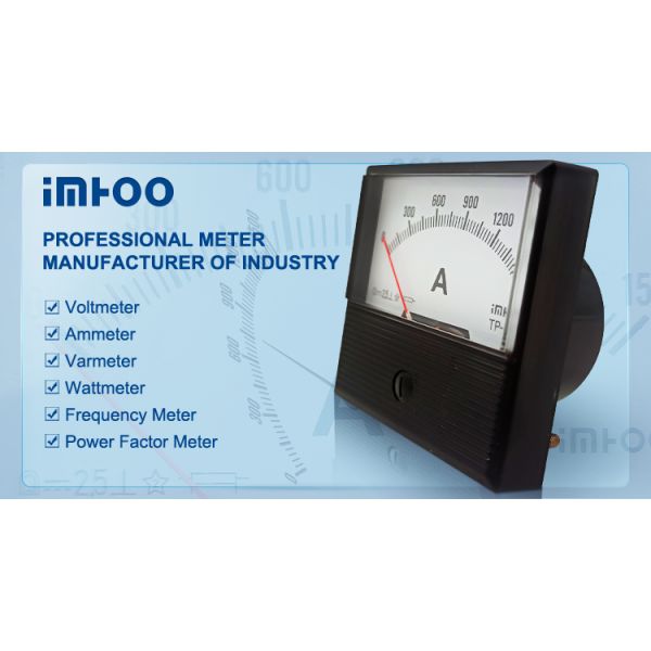 3.5'' 1200A DC Analog Panel Meter , Digital Analog Panel Amp Meter