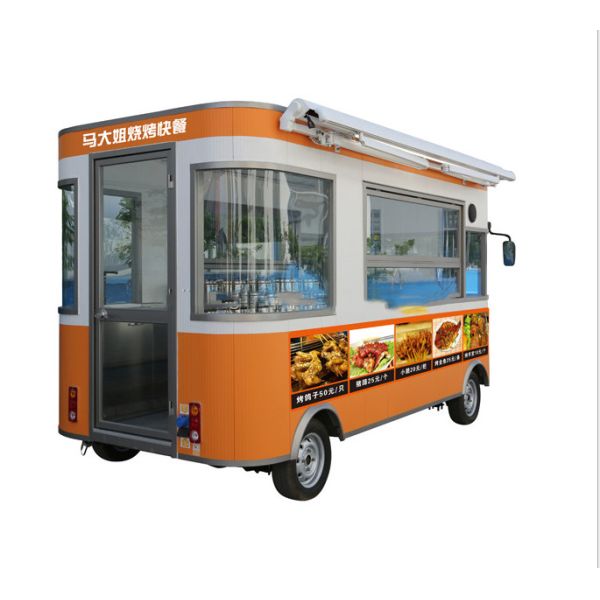 Mobile Snack Bread Foodtrucks Electric Cart Ice Cream Food Trailer With Battery