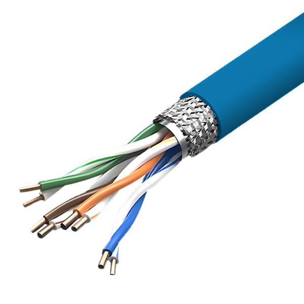 100MHz Cat5e SFTP LSZH Plenum 24AWG Solid High Speed Network Cable 1000FT