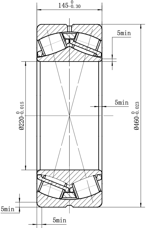 MEGE 22344 CA/W33(3644) Spherical Roller Bearing