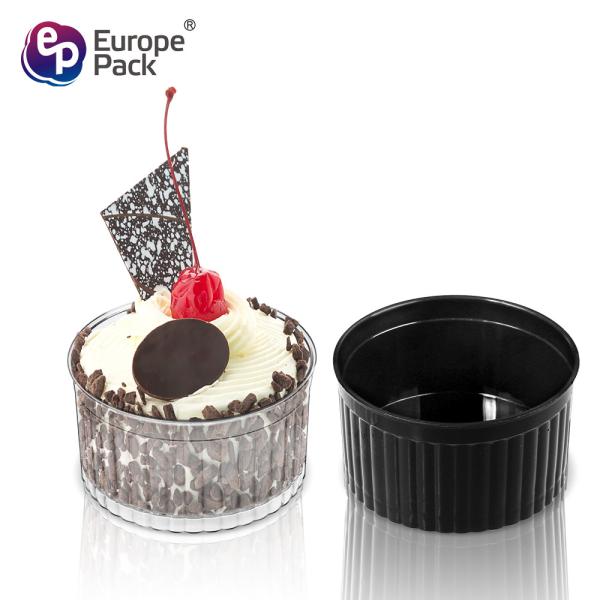 Chinese supplier disposable pudding cup with inner plastic mini dessert container dessert cup