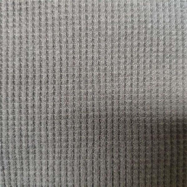 Knit Waffle Lightweight Jersey Fabric 60% Cotton 40% Polyester Material
