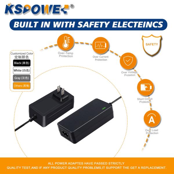 Electric 12V 2A Power Adapter Portable 5.5*2.1mm DC Jack For CCTV Cameras And LED Lighting