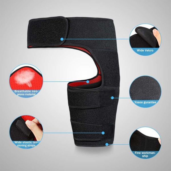 Universal Size Breathable Neoprene Hip Groin Stabilizer Support Brace