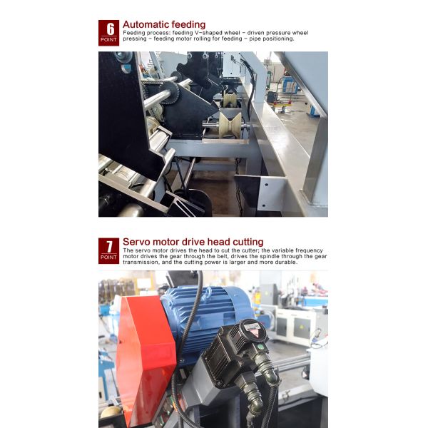 XS-425CNC Automatic Pipe Cutting Machine 300-400mm Blade Size