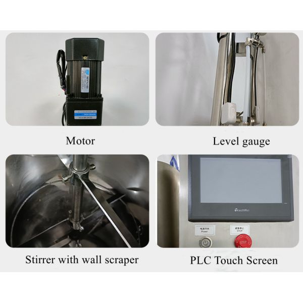 Automatic Gear Pump Filling Machine with One Filling Head 20L SS316L PLC Control